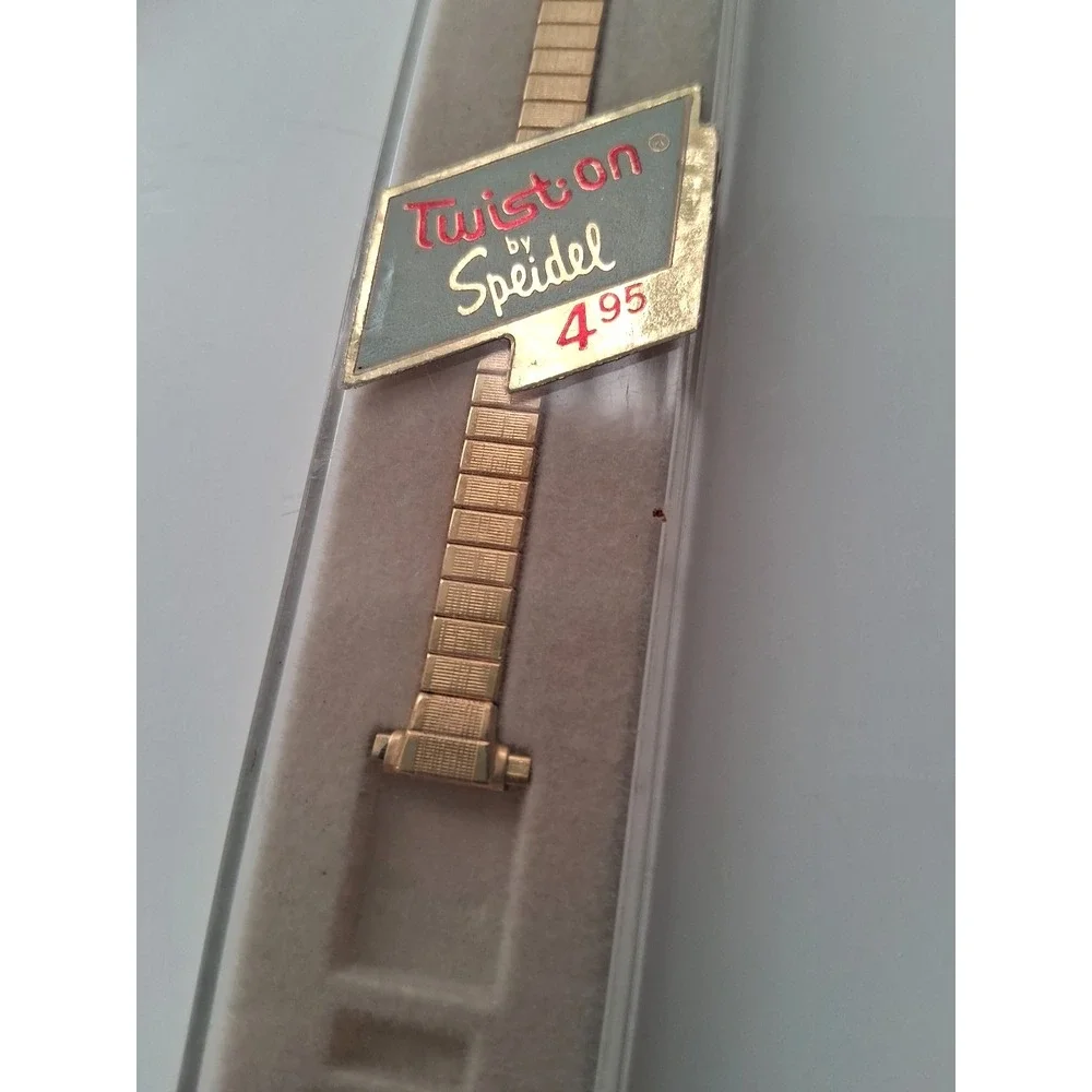 NOS VTG SPEIDEL Lot of 3 Ladies Goldtone Watchbands RARE HTF Originals 3 styles